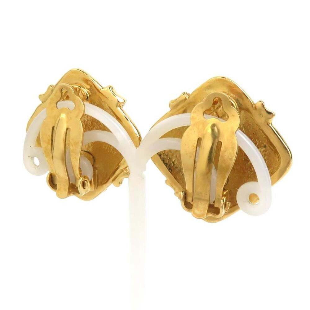 CHANEL Gold Logo Earrings - Picture 3 of 13